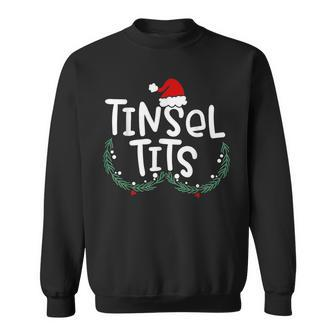 Tinsel Tits And Jingle Balls Funny Matching Christmas Couple V47 Men Women Sweatshirt Graphic Print Unisex - Thegiftio UK