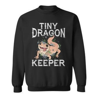 Tiny Dragon Keeper Leopard Gecko Lover Lizard Reptile Sweatshirt | Mazezy
