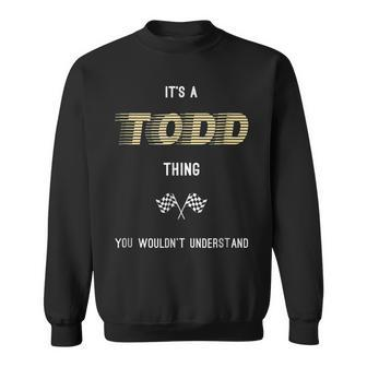 Todd Cool Last Name Family Names Sweatshirt - Seseable