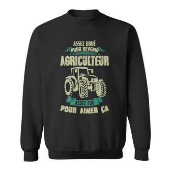 Traktor-Motiv Sweatshirt Genug Liebe für Landwirtschaft, Schwarz - Seseable