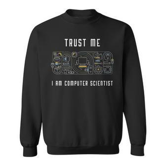 Trust Me I Am Computer Scientist Algorithms Data Structures Men Women Sweatshirt Graphic Print Unisex - Thegiftio UK