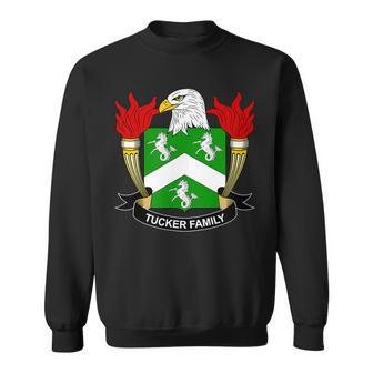 Tucker Coat Of Arms - Family Crest Men Women Sweatshirt Graphic Print Unisex - Thegiftio UK