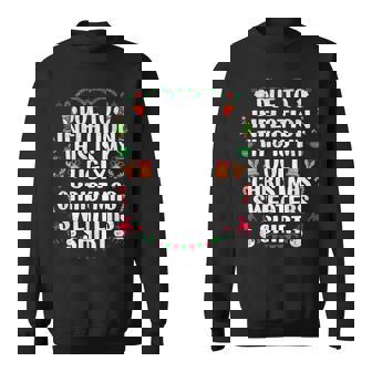 Ugly Christmas Due To Inflation Ugly Christmas Sweaters Mens Men Women Sweatshirt Graphic Print Unisex - Thegiftio