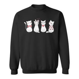 Un Deux Trois French Cat Cats Owner Lover Gift Sweatshirt - Seseable