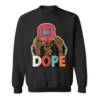 Unapologetically Dope Black Afro Black History Junenth Sweatshirt - Seseable