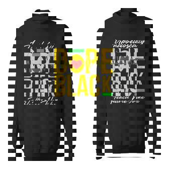 Unapologetically Dope Black Healthcare Worker Heartbeat Sweatshirt - Seseable