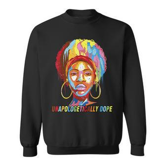 Unapologetically Dope Black History Month African American V23 Sweatshirt - Seseable