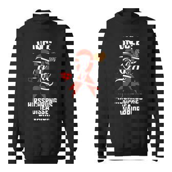 Uncle Hirschsprungs Disease Awareness Leopard Buffalo Plaid Sweatshirt