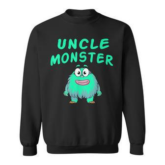 Uncle Monster Birthday & Halloween Family Monster Sweatshirt | Mazezy