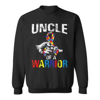 Uncle Of A Warrior Autism Awareness Sweatshirt | Mazezy DE