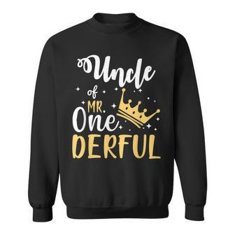 Uncle Of Mr Onederful 1St Birthday One-Derful Matching Sweatshirt - Seseable