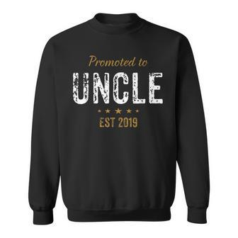 Uncle To Be Promoted To Uncle Est 2019 Sweatshirt | Mazezy