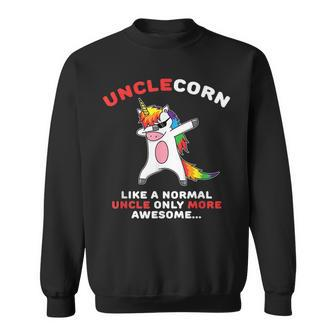 Unclecorn Normal Uncle Only Awesome Funny Dabbing Unicorn Sweatshirt | Mazezy