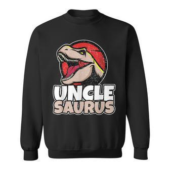 Unclesaurus T T Rex Uncle Saurus Dinosaur Men Boys Gift For Mens Sweatshirt | Mazezy