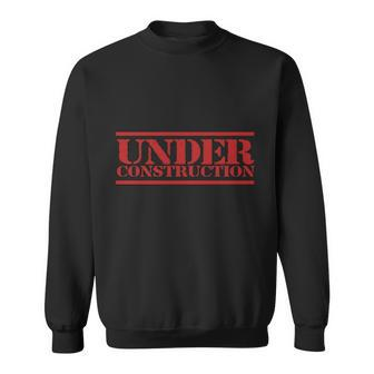 Under Construction V2 Men Women Sweatshirt Graphic Print Unisex - Thegiftio UK