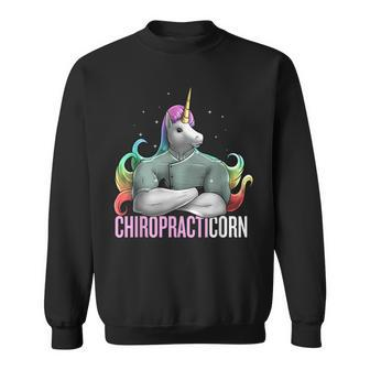 Unicorn Chiropractor Chiropracticorn Chiropractic Pun Funny Men Women Sweatshirt Graphic Print Unisex - Thegiftio UK
