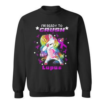 Unicorn Warrior Crush Lupus - Lupus Awareness Sweatshirt | Mazezy