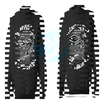 Unterschätze Niemals Einen Alten Mann Auf Skiern Skifahrer V2 Sweatshirt - Seseable