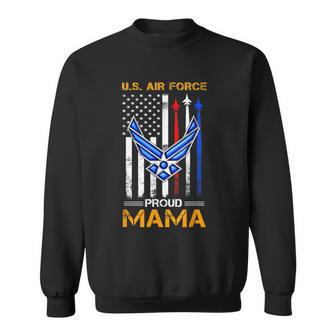 Us Air Force Veteran Proud Mom Awesome Men Women Sweatshirt Graphic Print Unisex - Seseable