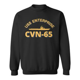 Us Aircraft Carrier Cvn-65 Uss Enterprise Sweatshirt - Seseable