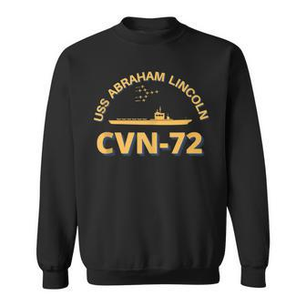 Us Aircraft Carrier Cvn-72 Uss Abraham Lincoln Sweatshirt - Seseable
