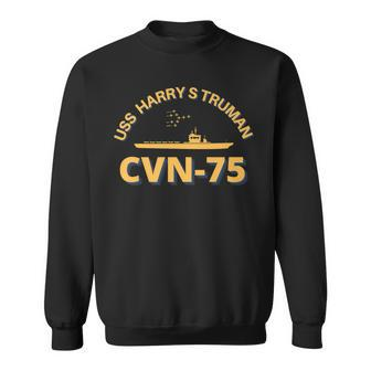 Us Aircraft Carrier Cvn-75 Uss Harry S Truman Sweatshirt - Seseable