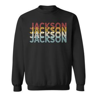 Us American City 70S Retro Usa - Vintage Jackson Sweatshirt - Seseable