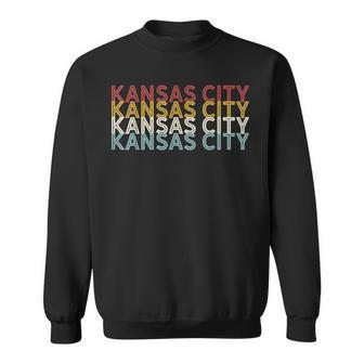 Us American City 70S Retro Usa - Vintage Kansas City Sweatshirt - Seseable
