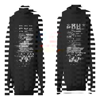 Us Coast Guard Dad Uscg American Flag Vintage Men Women Sweatshirt Graphic Print Unisex - Thegiftio