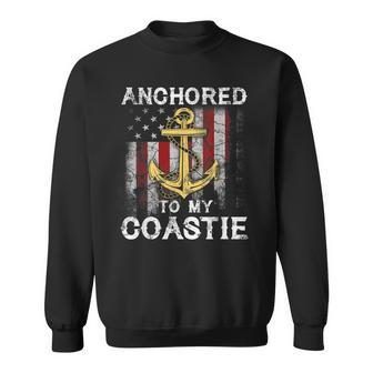 Us Coast Guard Veteran Coastie Wife Uscg Veteran Flag Men Women Sweatshirt Graphic Print Unisex - Seseable