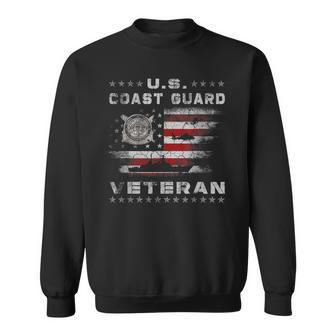US Coast Guard Veteran Vet Uscg Vintage Sweatshirt - Seseable