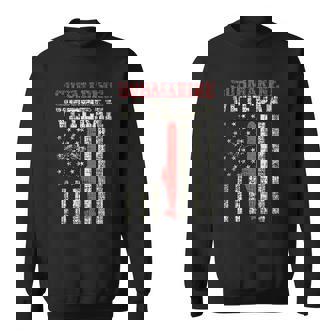 Us Navy Submarine Veteran Usa Flag Vintage Submariner Gift Men Women Sweatshirt Graphic Print Unisex - Thegiftio UK