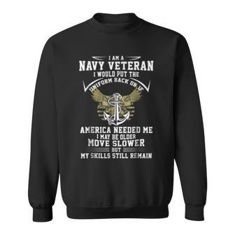 Us Navy Veteran I Am A Navy Veteran Sweatshirt | Mazezy