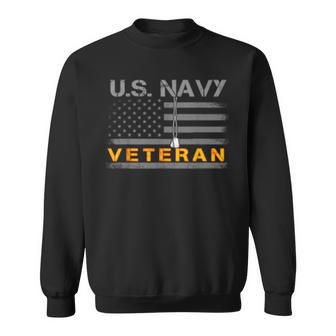 Us Navy Veteran T Vintage American Flag Gift Sweatshirt | Mazezy
