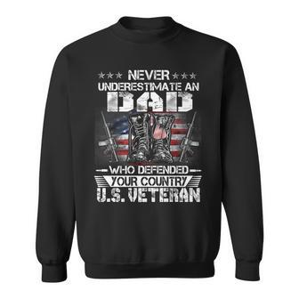 Us Veteran Dad Veterans Day Us Patriot Patriotic Sweatshirt - Seseable