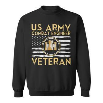Usa Flag | Army Veteran | Us Army Combat Engineer Veteran Sweatshirt | Mazezy