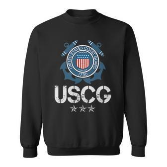 Uscg Military US Coast Guard Veteran Gift Mens Sweatshirt - Seseable