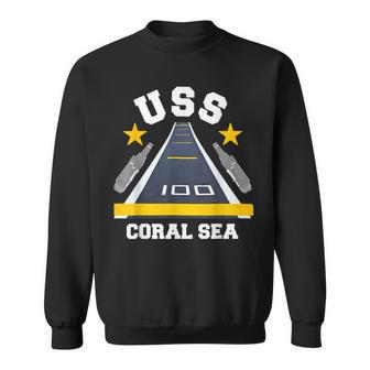 Uss Coral Sea Aircraft Carrier Military Veteran Sweatshirt - Seseable