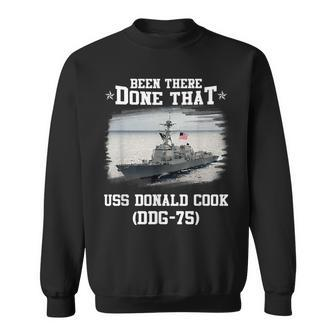 Uss Donald Cook Ddg-75 Veterans Day Father Day Gift Sweatshirt - Seseable