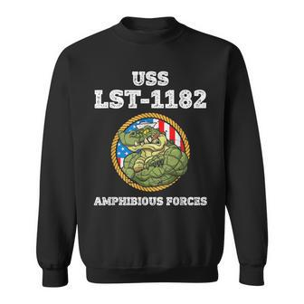 Uss Fresno Lst-1182 Amphibious Force Sweatshirt - Seseable