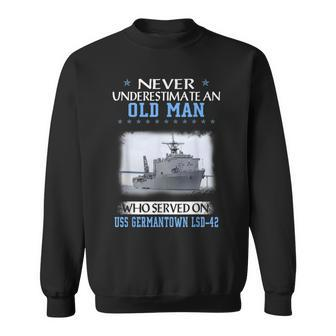 Uss Germantown Lsd-42 Veterans Day Father Day Gift Sweatshirt - Seseable