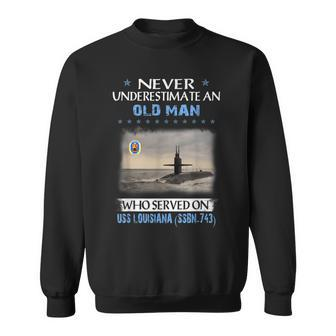 Uss Louisiana Ssbn-743 Submarine Veterans Day Father Day Sweatshirt - Seseable