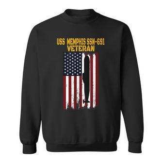 Uss Memphis Ssn-691 Submarine Veterans Day Fathers Day Sweatshirt - Seseable