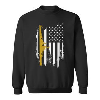 Uss Nevada Bb-36 Battleship American Flag Sweatshirt - Seseable