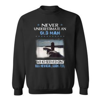 Uss Nevada Ssbn-733 Submarine Veterans Day Father Day Sweatshirt - Seseable