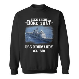 Uss Normandy Cg-60 Ticonderoga Class Cruiser Father Day Sweatshirt - Seseable