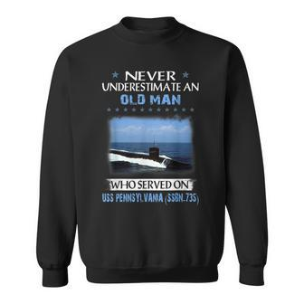 Uss Pennsylvania Ssbn-735 Submarine Veterans Day Father Day Sweatshirt - Seseable