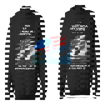 Uss West Virginia Ssbn-736 American Flag Submarine Veteran Sweatshirt - Seseable