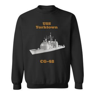 Uss Yorktown Cg-48 Navy Sailor Veteran Gift Sweatshirt - Seseable