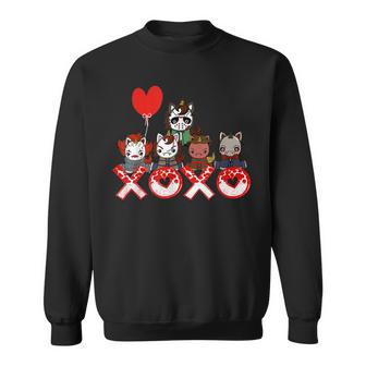 Valentines Day Horror Movies Unicorn Xoxo Valentine Day Sweatshirt - Seseable
